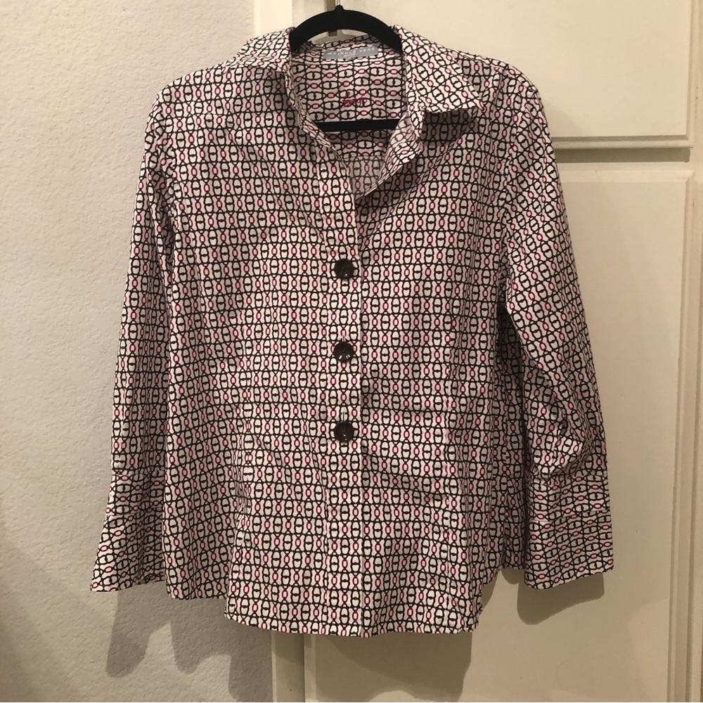 Foxcroft Wrinkle-Free Fitted Button-down Shirt, Size 14